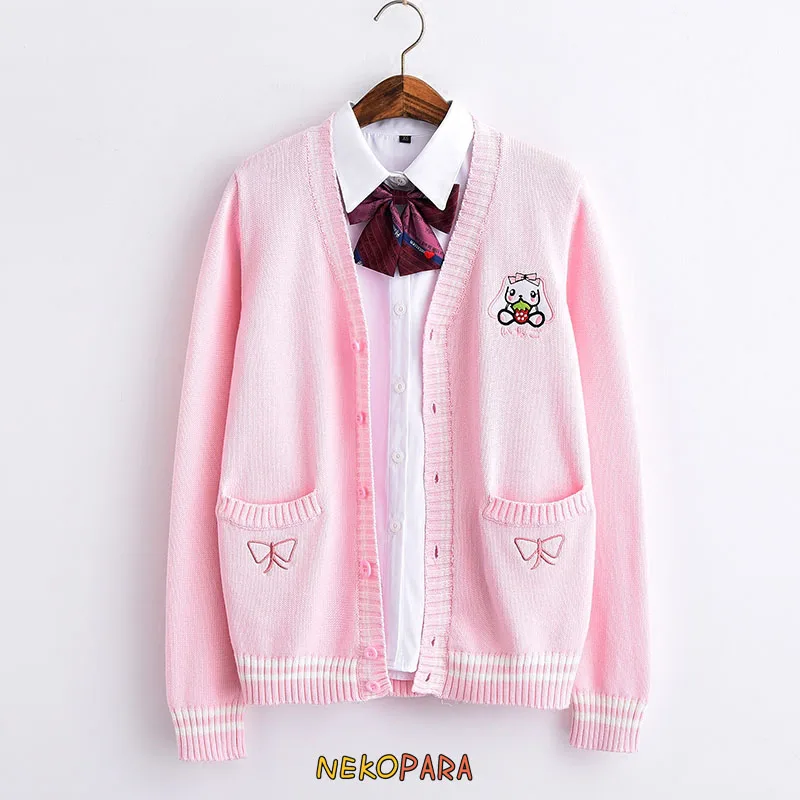 Милая японская школьная форма Стиль свитер JK с длинным рукавом сексуальное