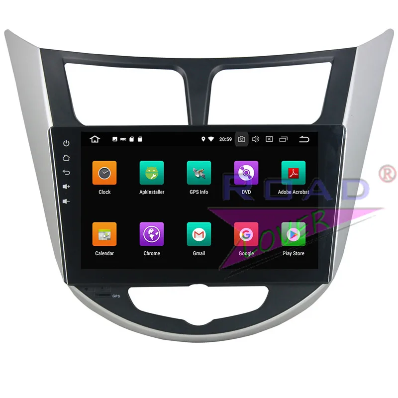Roadlover Android 9 0 автомобильный радиоплеер для Hyundai Verna Accent Solaris 2011 2012 Стерео GPS