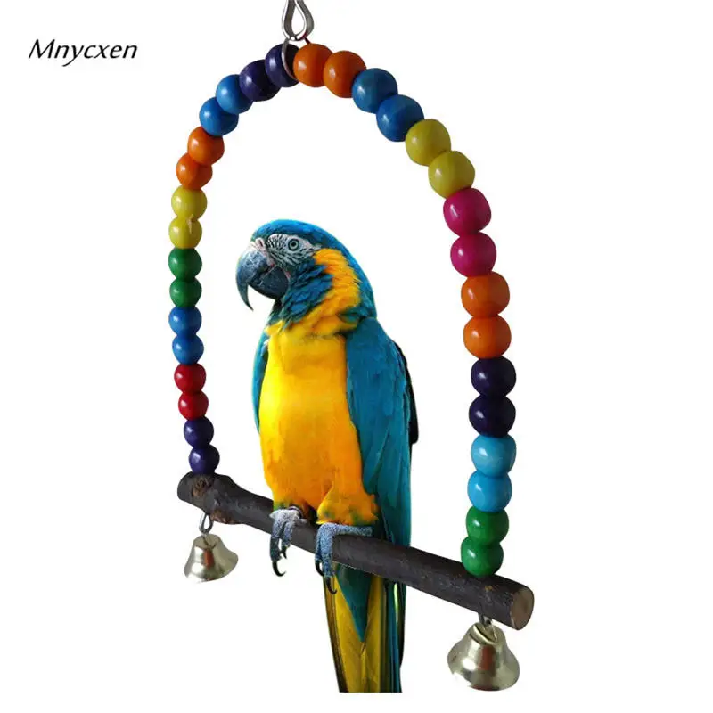 Птица игрушка попугай клетка гамак качели игрушки Висячие vogel speelgoed papegaaien @