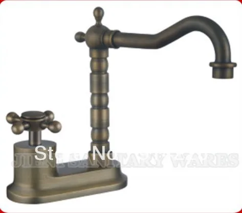 Classic Deck Mounted Bathroom Basin Mixer Tap Faucet G2 /freeshipping|faucet copper|tap openerfaucet design |