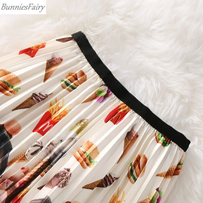 BunniesFairy 2019 Для женщин девушки сестры с рисунком гамбургер и мороженое для