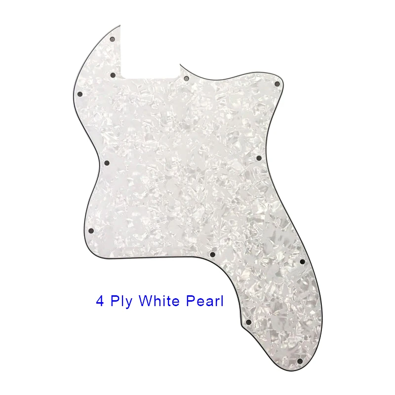 4 ply white pearl Pleroo гитарные части пустые накладки для Fender Classic 72' thinline Telecaster tele Guitar накладки для рукоделия - Цвет: 4 ply white pearl
