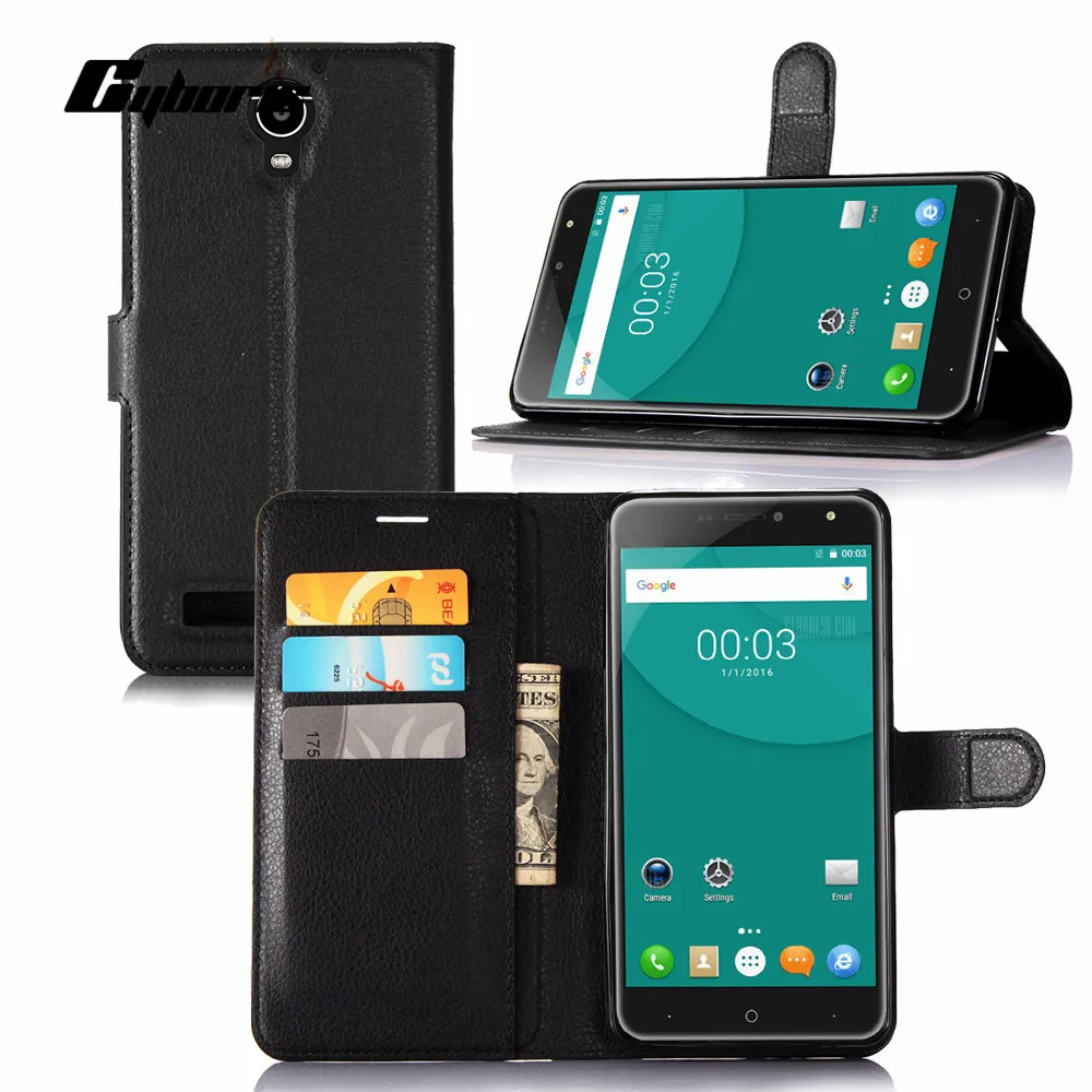 Роскошный футляр для телефона CYBORIS чехол книжка Doogee X7 Pro / 6 0 дюйма с подставкой и