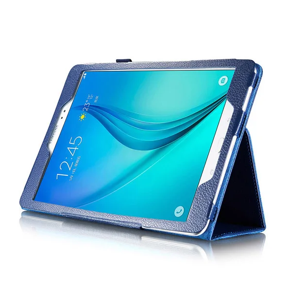 Ультратонкий чехол-подставка из искусственной кожи в стиле личи для Samsung Galaxy Tab S3 9