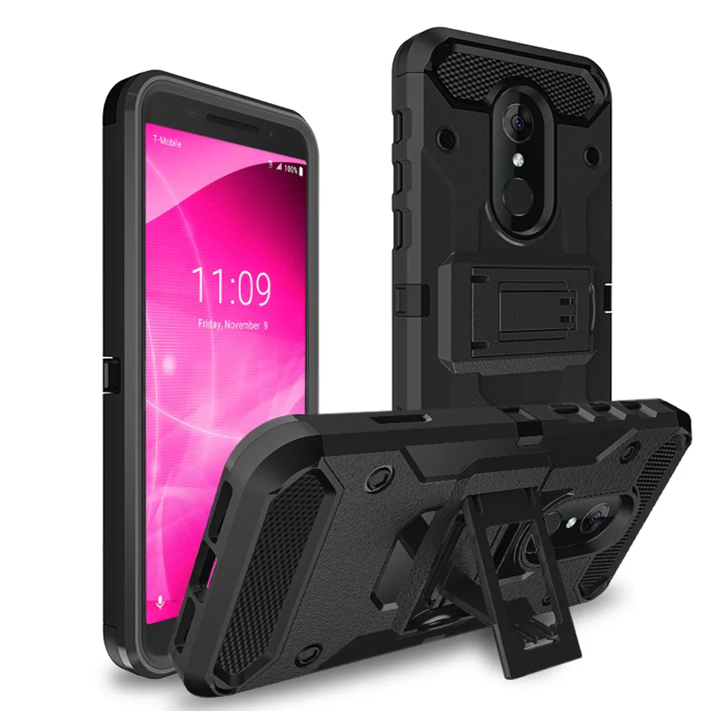 

Чехол для Alcatel 3, сверхпрочный Гибридный армированный чехол, ударопрочный защитный чехол-кобура с зажимом для ремня для Alcatel 3 / T-mobile Revvl 2 5052W