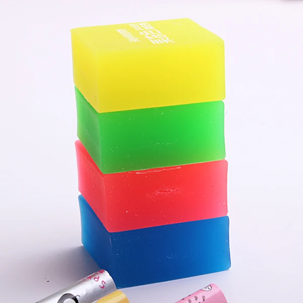 1 шт. красочный резиновый ластик милый прочный карандаш школьные ластики