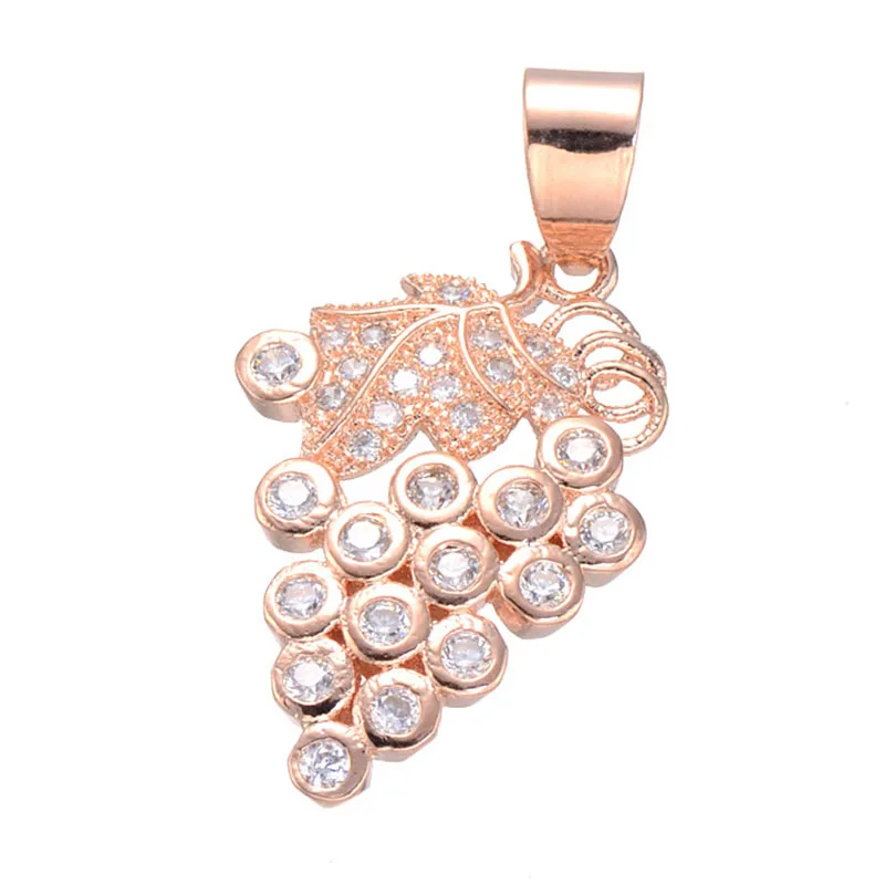 Горячая продажа ювелирных изделий Сияющий Циркон виноград плавающие амулеты для