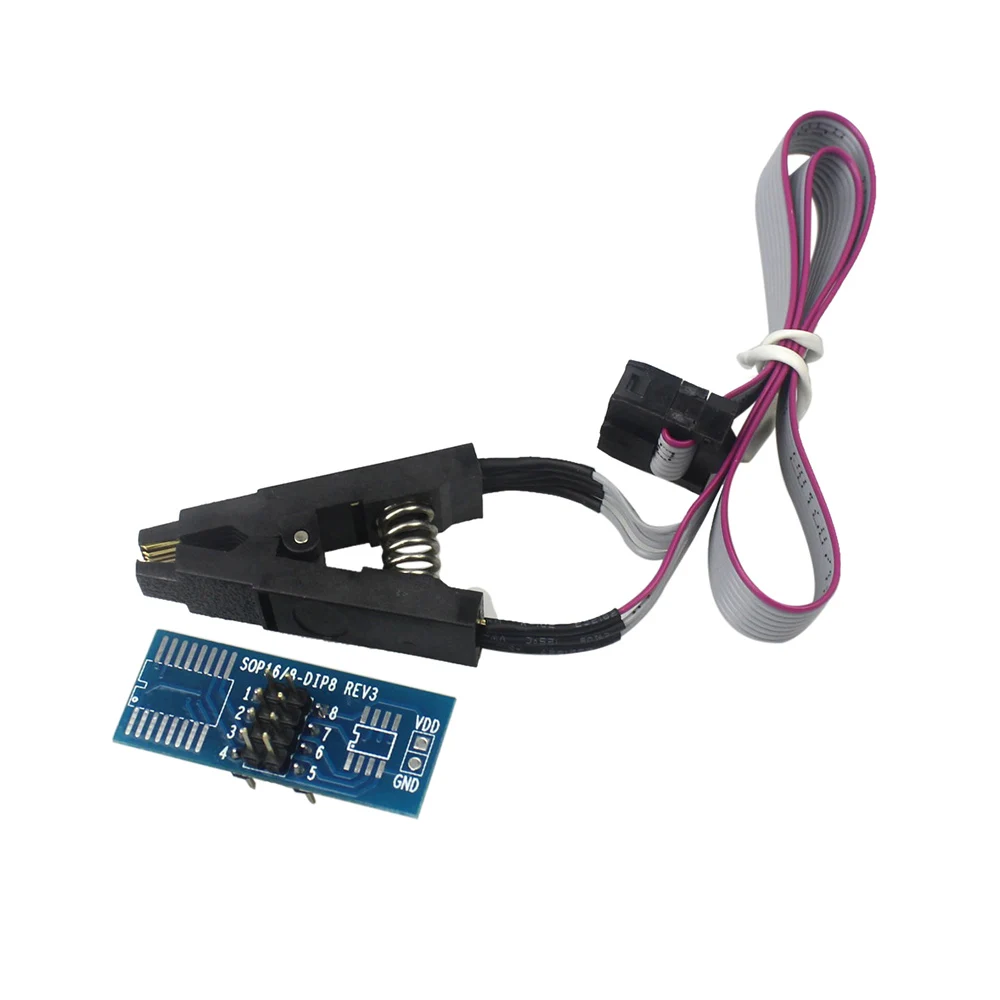 CH341A 24 25 серии EEPROM флэш-память биос USB программист модуль+ SOIC8 SOP8 тестовый зажим для EEPROM 93CXX/25CXX/24CXX - Цвет: SOP8 Flash Chip