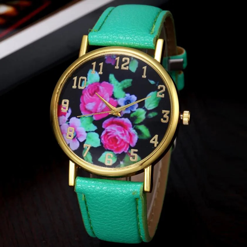 Простые Женские часы Timezone #502 аналоговые кварцевые наручные с кожаным ремешком и