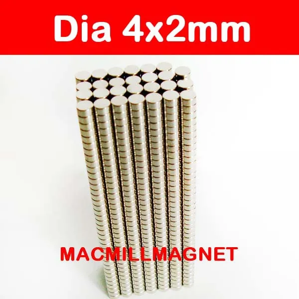 100 шт/200 шт Dia4x2mm совершенно новый диск редкоземельный неодимовый сильный