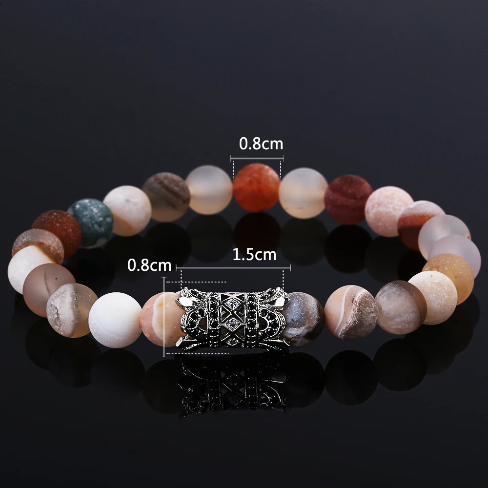 Trendy Popular Fashion Bracelets Bangles Classic Colorized Natural Lava Stones Charm Bead Bracelet Men Women Yoga Jewelry | Украшения и