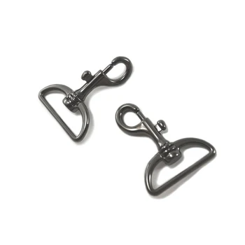1-1/2 Inch Bolt Style Snap Hooks, Gun Metal Finish, 60 Piece Package