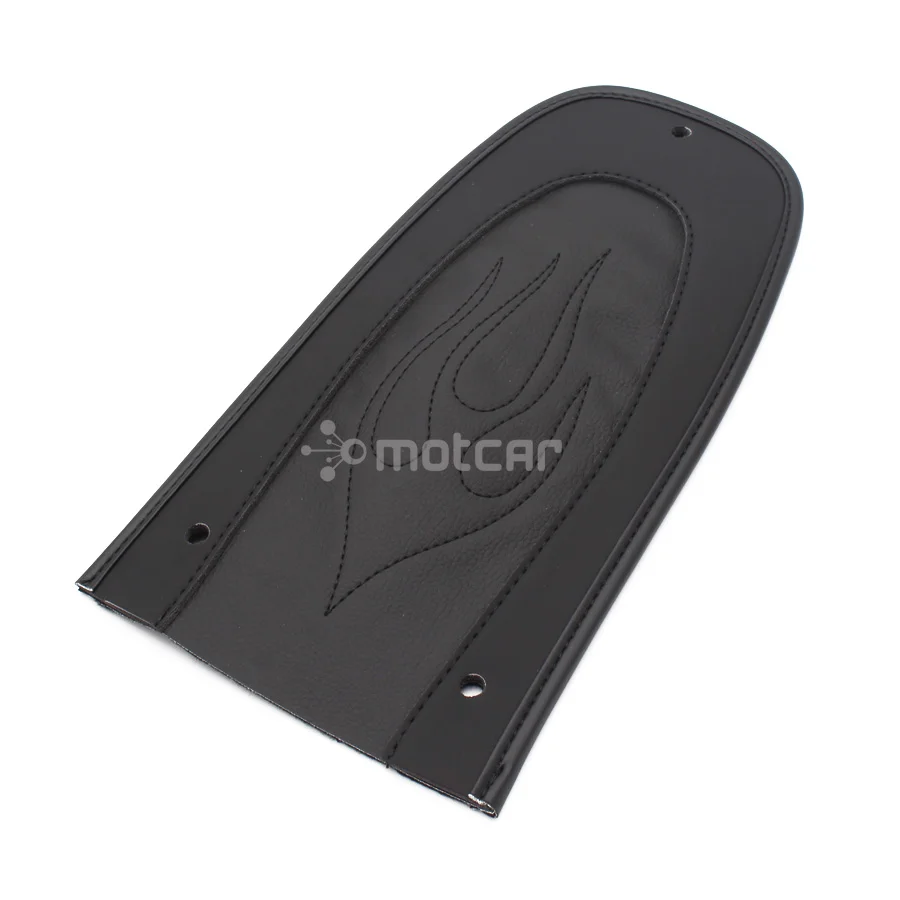 Motorcycle Rear Fender Flame Black PU Leather Bib Cushion Solo Seat Cover For Harley Sportster XL 883 1200 2004-2016 |