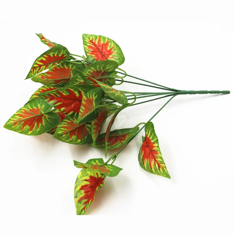 Artificial Plants Green Grass Plastic Plant Wall Garden Home Decoration Simulation Flowers Fake Leaves | Дом и сад