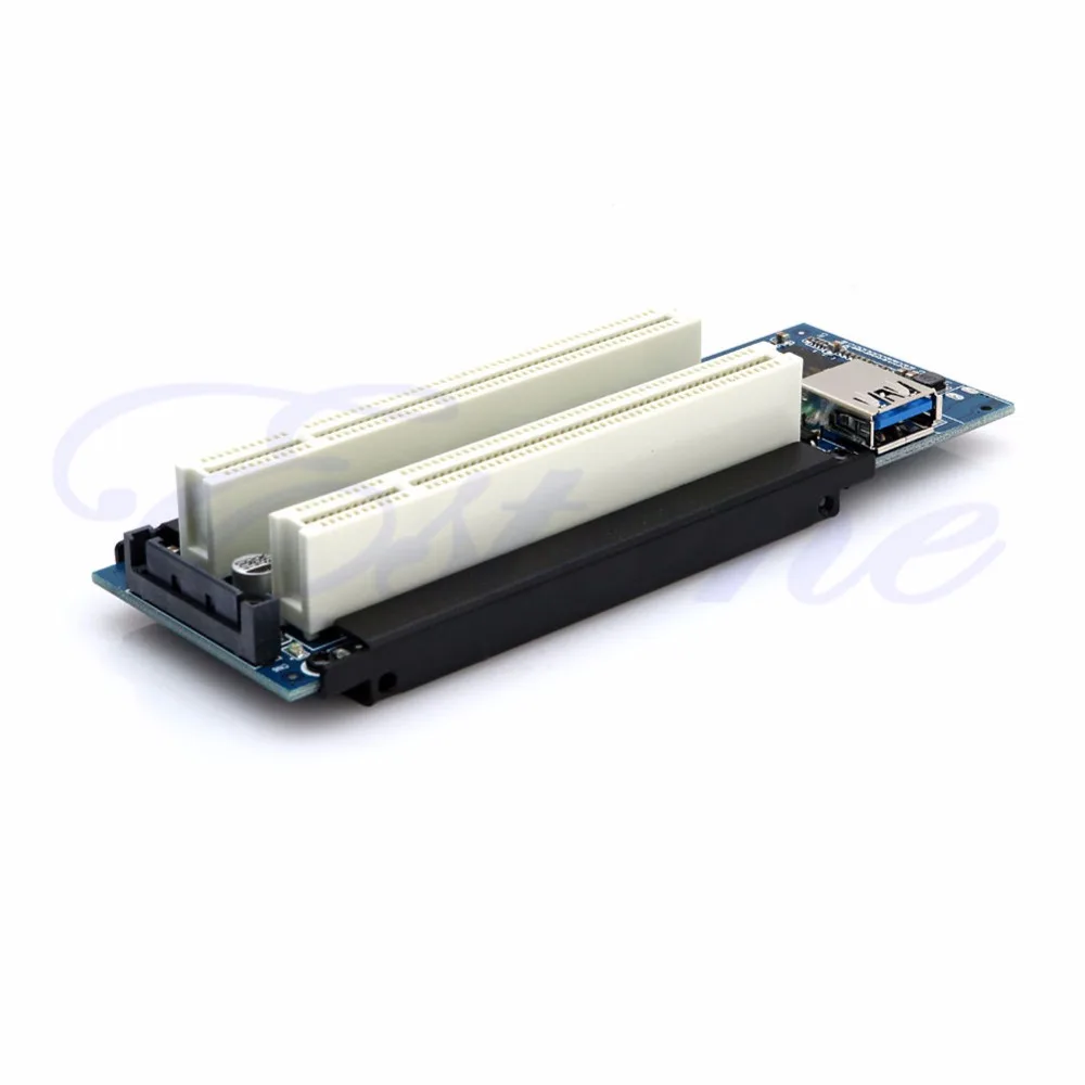 Адаптер PCI E Express X1 на с двойным переходником удлинительная карта кабелем USB 3 0 2 6