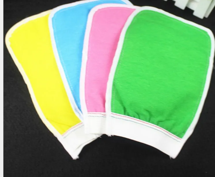 

bath gloves Double sided thickening bath gloves, bubble bath, small rubbing cloth, cleaning bath products.