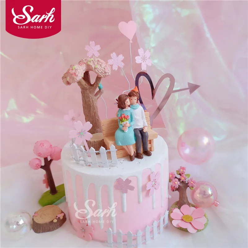 Розовое Вишневое дерево украшение на день рождения для детского дня вечеринка