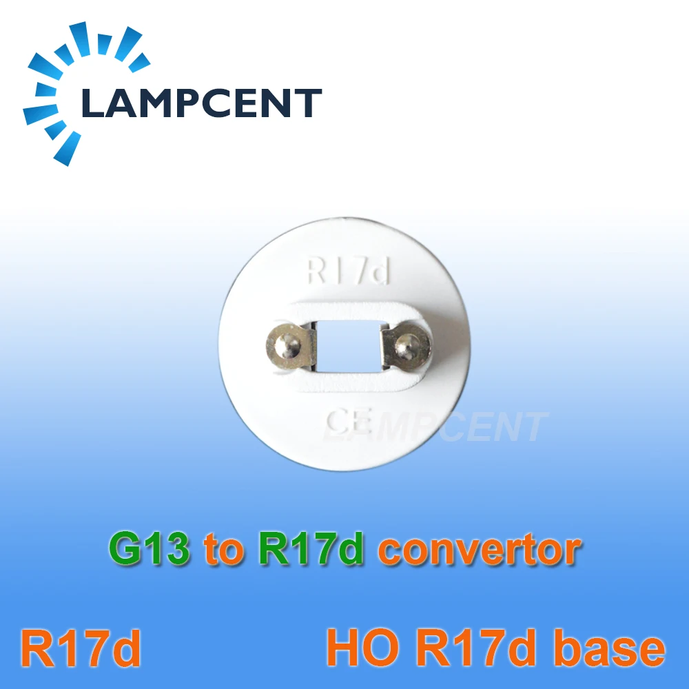 

10-400/PCS G13 Bi-Pin to R17D (HO) Converter Adapter T8/T10/T12 LED Tube Light