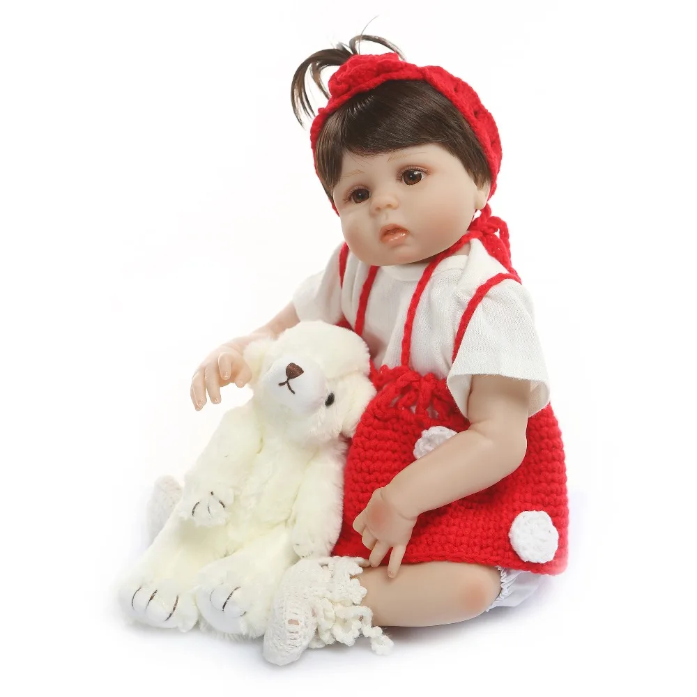 19 &quot48 см виниловые Детские куклы-игрушки для девочек подарок детей Bebes reborn corpo de