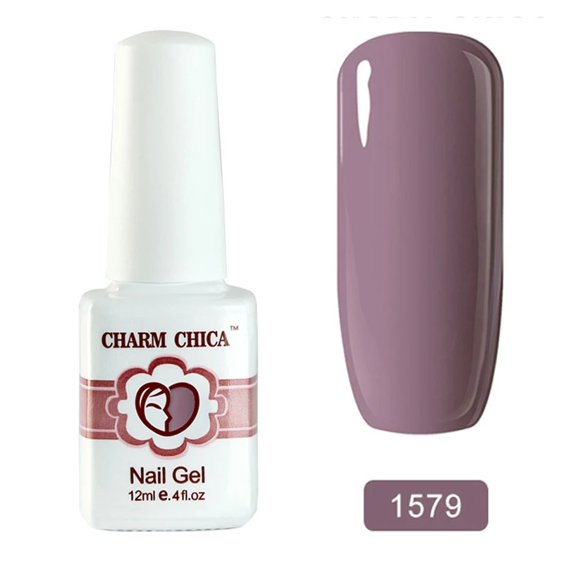 Шарм CHIICA Гель лак для ногтей 12 мл розовый телесный Цветной УФ es Устойчивый