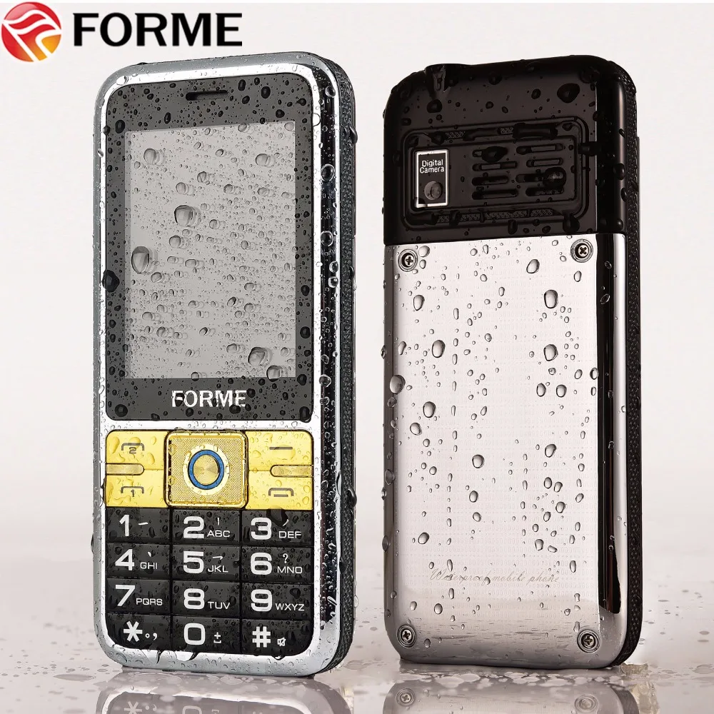 Waterproof Shockproof Dustproof Metal Cell Phone!IPX-7!Big battery!Original FORME Dual Sim Torch Phone Unlocked mobile phone | Мобильные