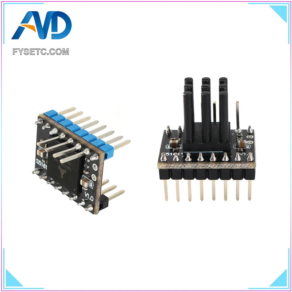 

2PCS TMC5161 V1.0 SPI Stepper Motor Driver High Power 3.5A Stepstick Mute Driver For Nema 17 23 Motor Replace TMC5160 VS TMC2130