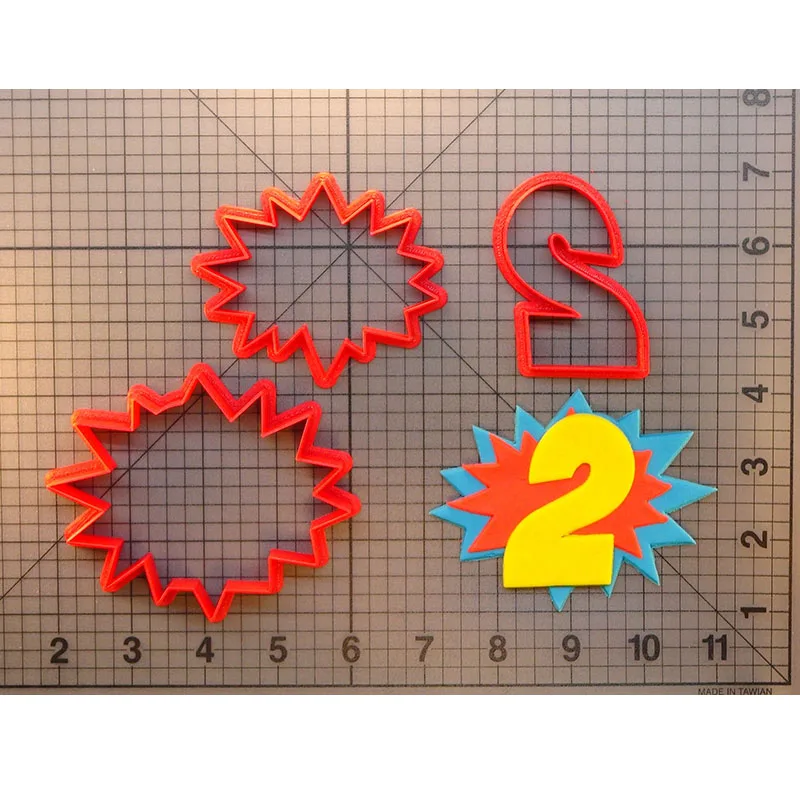 JB Pow номер серии один два zero резак печенья на заказ 3D Печатный для набор выпечки