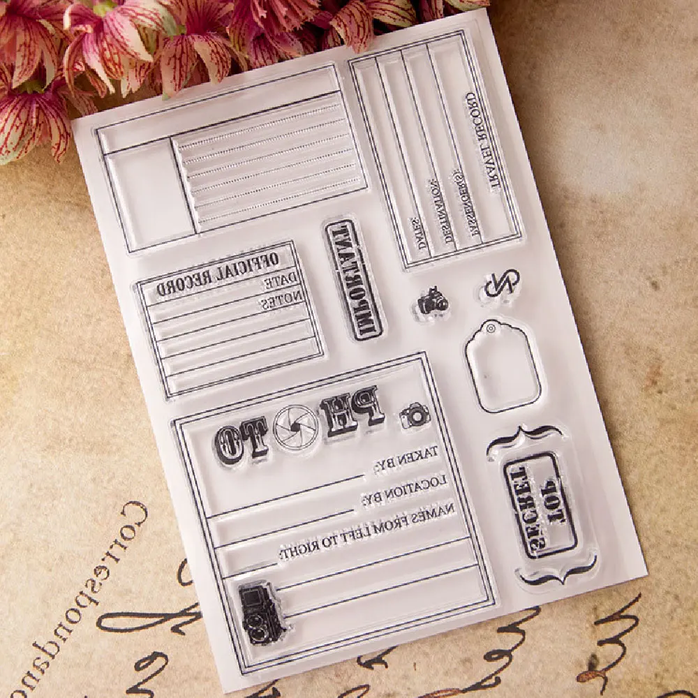 

Clear Stamps / Silicone Seals for DIY Album Paper Craft Decorative Embossing Stamp Sheet Stamps Seal for DIY Scrapbooking