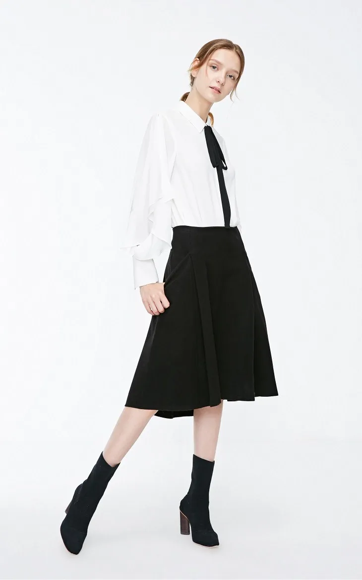 Vero Moda Новая женская OL Стиль нерегулярный пошив боковой карман средняя посадка юбка | 31841G512