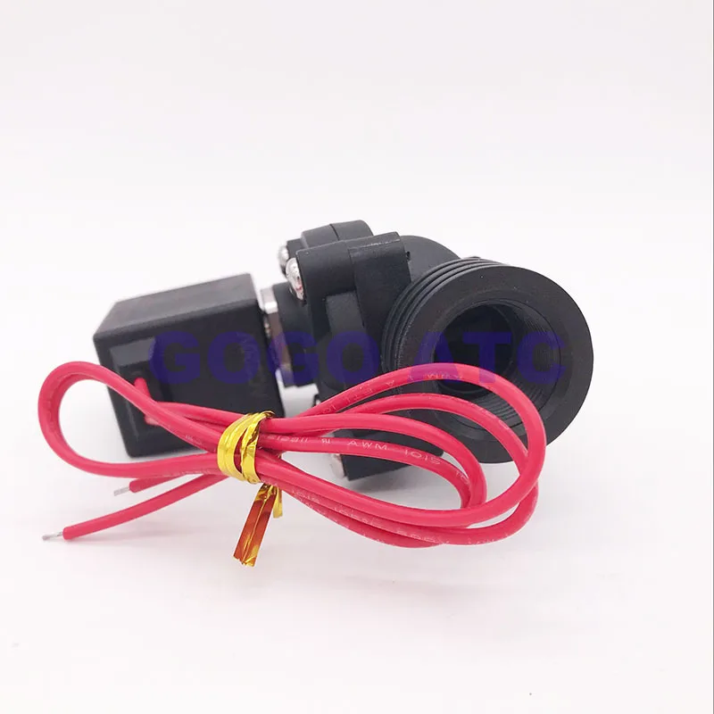2 варианта Пластик электромагнитный клапан NBR/EPDM/FKM 1/" 3/4 1 дюйм отверстие 15/20/25 мм нормально закрытый PP-15/20/25 водяной клапан 10bar 220V