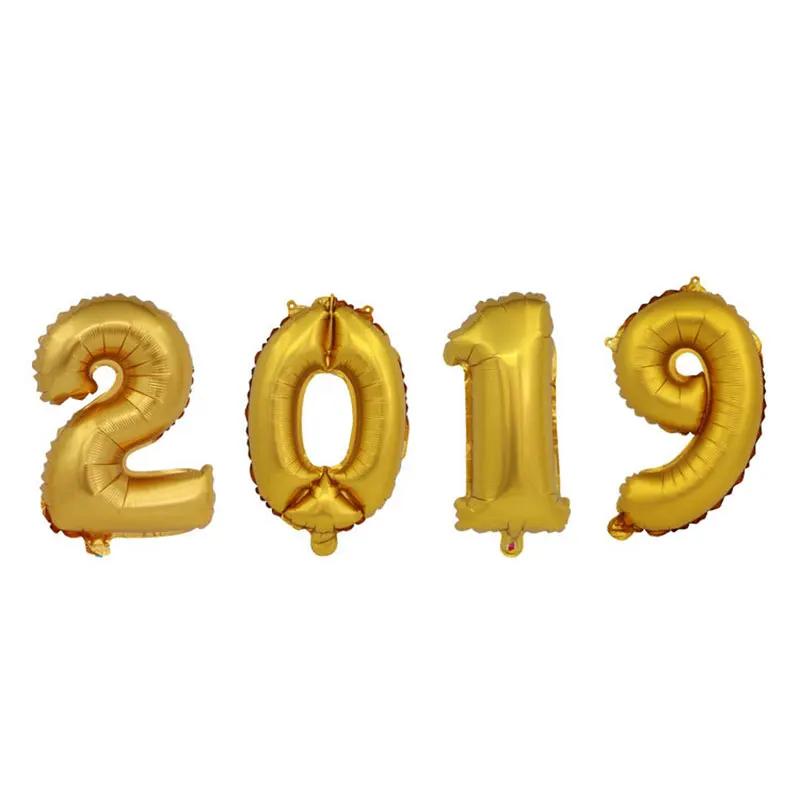 Надувные шары из фольги 4 шт./лот 16 дюймов 2019 цифр|Воздушные и аксессуары| |