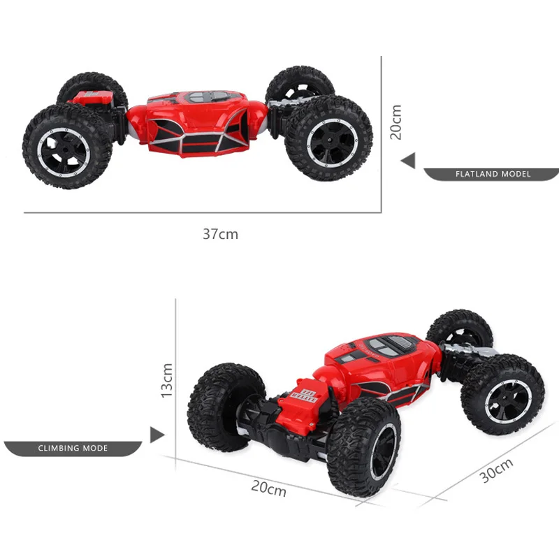 RC автомобиль внедорожные транспортные средства двухсторонний флип трюк 4WD 2 4 ГГц