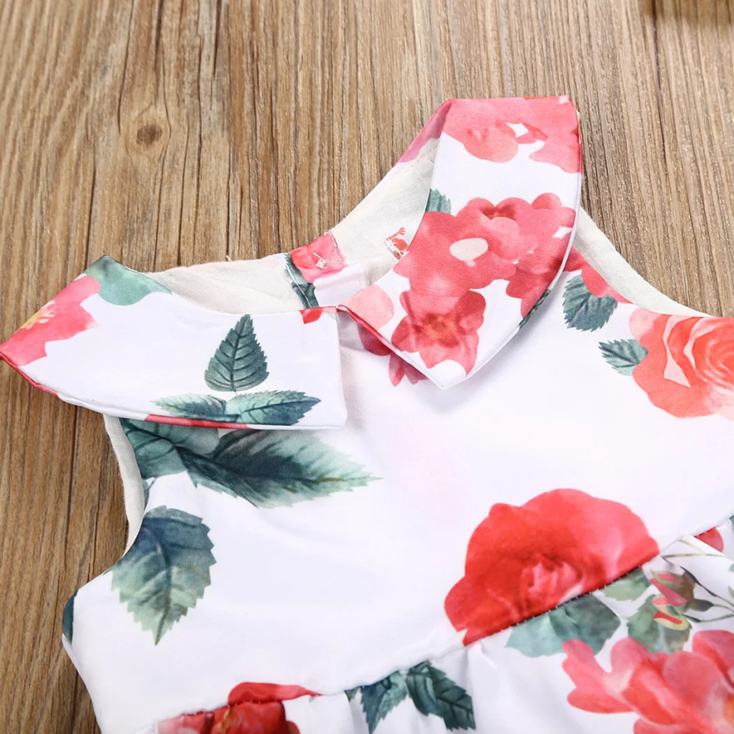 2018 новый летний Платье для новорожденных девочек Для детей на лето Костюмы