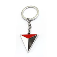 uncharted 4 game keychain triangle key chain game souvenir zinc alloy keyring llaveros for men women