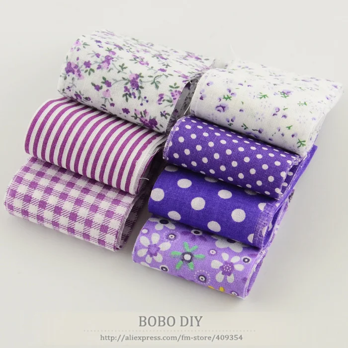 7 шт./лот 5 см х 100 новые поступления 100% хлопок джелли ролл фиолетовый комплект