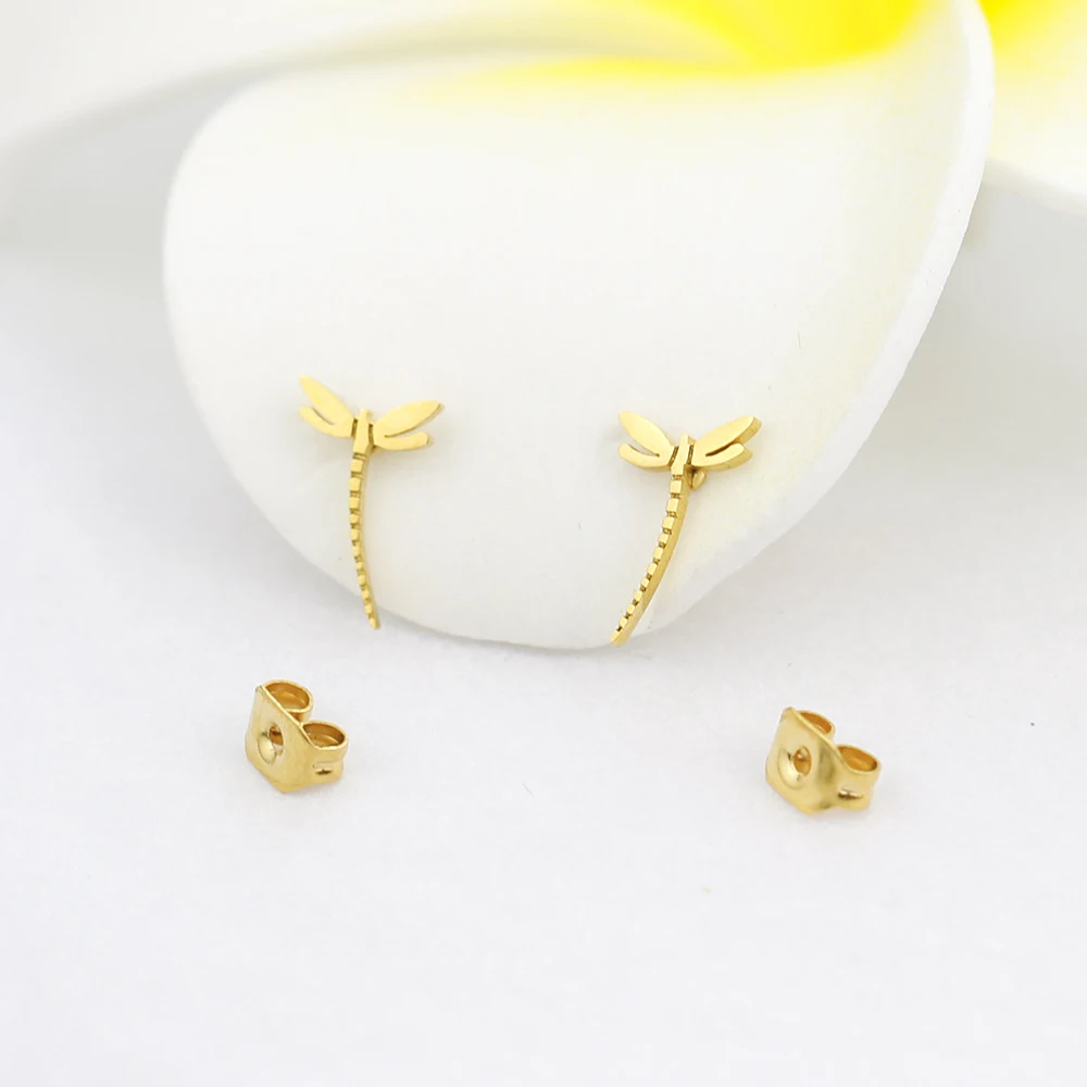 10Pairs Long Tail Dragonfly Earrings Jewelry Wholesale Manufacturer China Factory Rose Gold Fashion Mix Color Lot 2019 | Украшения и