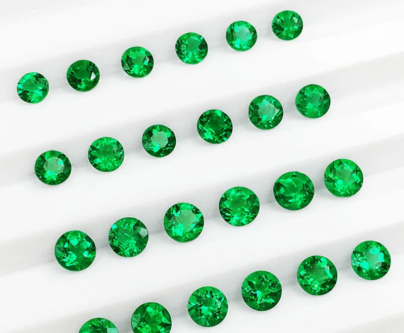 18 K золото лаборатория искусственный изумруд и Moissanite АЛМАЗНОЕ КОЛЬЦО с национальным сертификатом Em-001