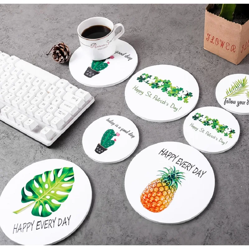 Скандинавская древесно пластиковая доска для питья подставка кружки держатель