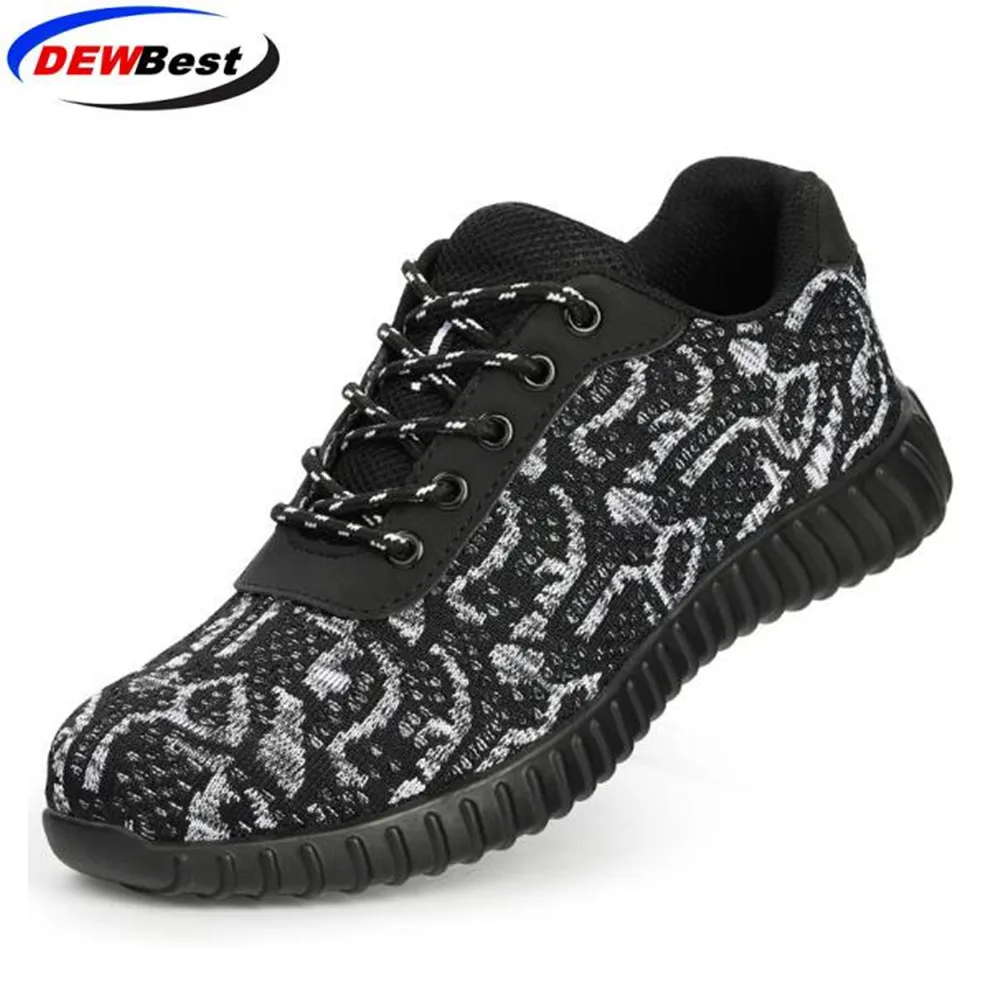 Steel Toe Safety Shoes Men Women Breathable Mesh Industrial& Construction Puncture Proof Work Shoes Protective Footwear