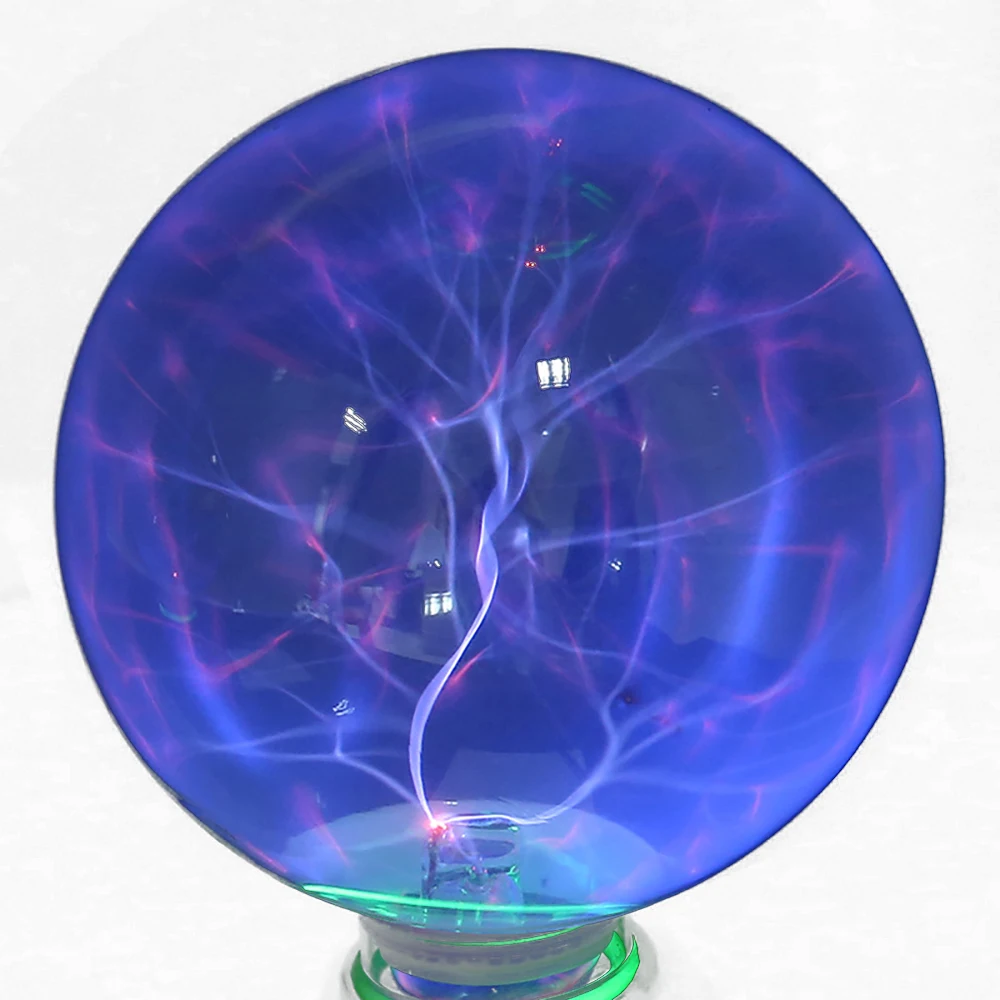 Novelty Glass Magic Plasma Ball Lights 6 8 inch Creative Plasma Lamp Electrostatic ion Crystal Ball Light Table Night Lamp