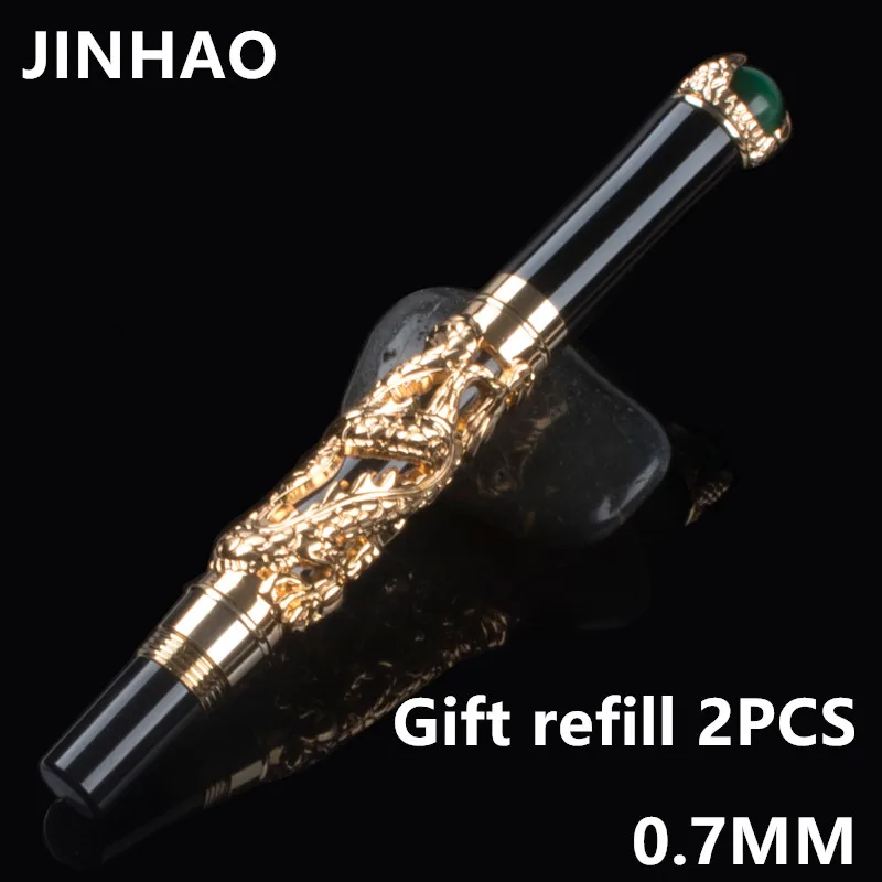 

High Quality Luxury Dragon Ballpoint Pen Vintage 0.7MM Nib JINHAO Ball Pen Novelty Gift Office Supplies Stationery Caneta