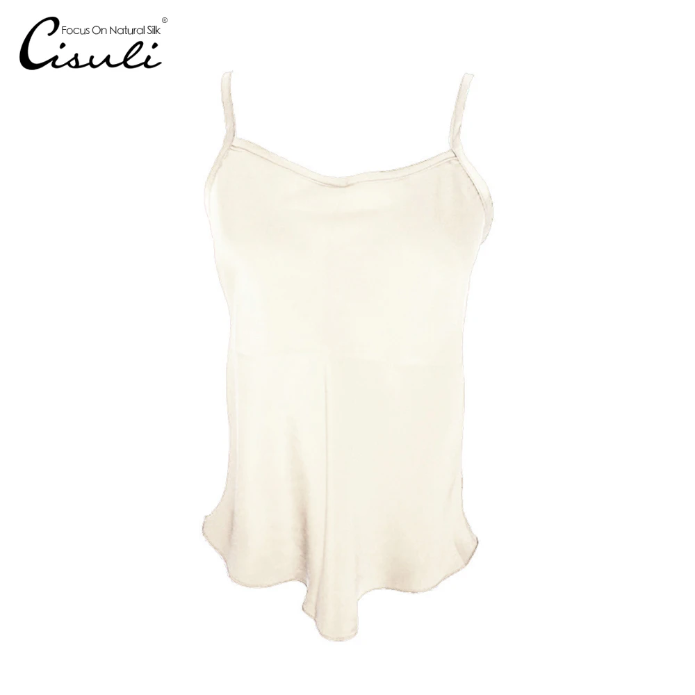 

Майка женская из натурального шелка, атласная, с регулируемым ремешком