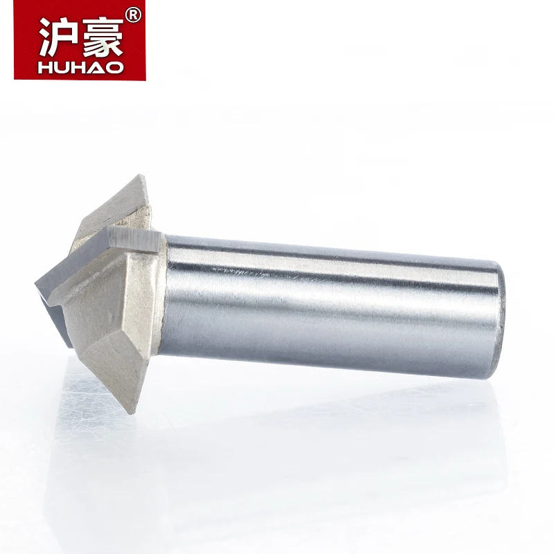 HUHAO 1 шт. 1/2 &quotхвостовик 3D резьба фрезы для дерева 120 150 Deg V типа прорезиненный резак