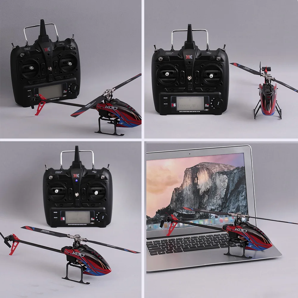WLtoys XK K130 2 4G 6CH Радиоуправляемый вертолет и передатчик с 9200KV бесщеточный 3D6G Flybarless