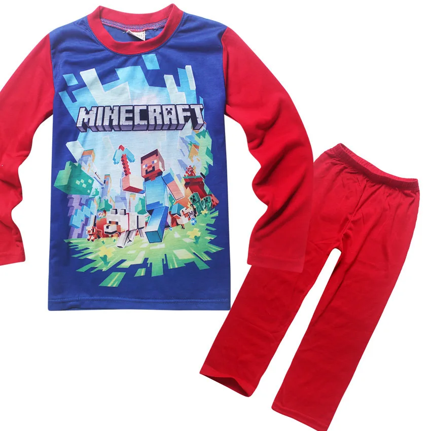 Наш мир Minecraft печать пижамы для Обувь мальчиков детские девочек малыша KDS одежда