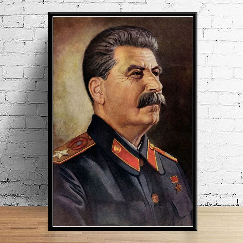 P640 Великий лидер Сталин портрет живопись Шелковый Холст плакат настенный