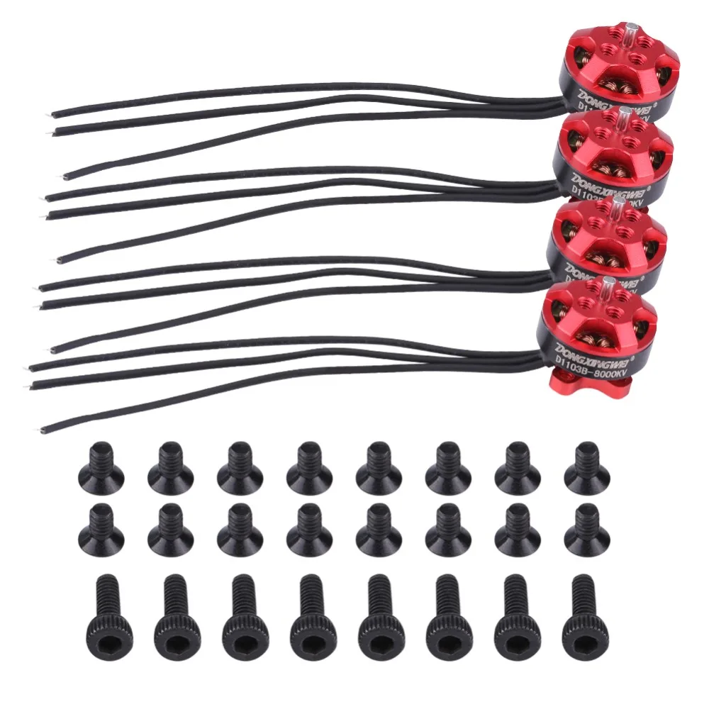 Бесщеточный бесщеточный двигатель 4 шт. D1306 3100KV 1 2 S/D1103B 8000KV 3S RC набор деталей для 150