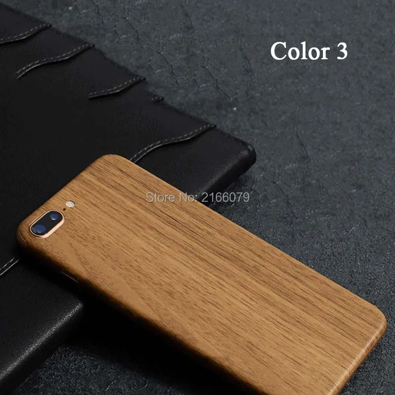 Для Apple iPhone 8 4 7 &quot / Plus + 5 5&quot задняя крышка 3D защита от имитации древесины наклейка
