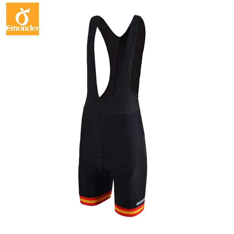 

EMONDER12D Padded culotte Coolmax Gel Cycling Bib Pants Short MTB Bike Bicycle Racing Bib Shorts Breathable Bib Pants for Summer