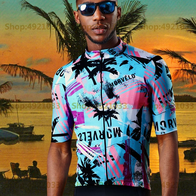 Morvelo Фламинго Велоспорт Джерси Для мужчин 2019 новый летний велосипед рубашка RBX с